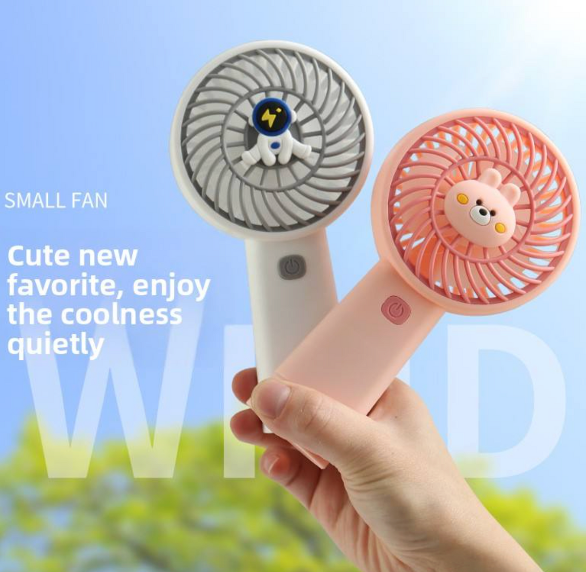 Cross-border Mini Handheld Plastic Fan