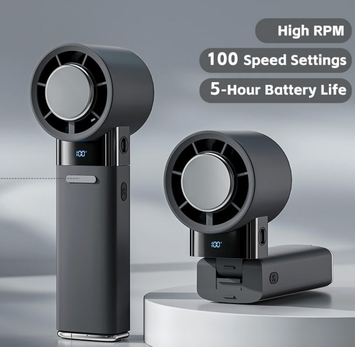 Portable Ice Cooling Turbo Fan