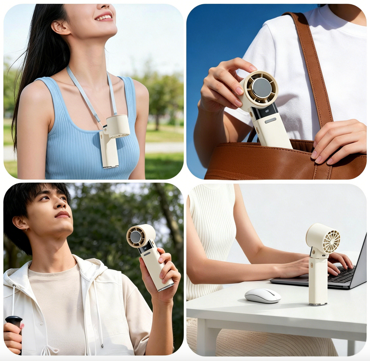 Portable Ice Cooling Turbo Fan