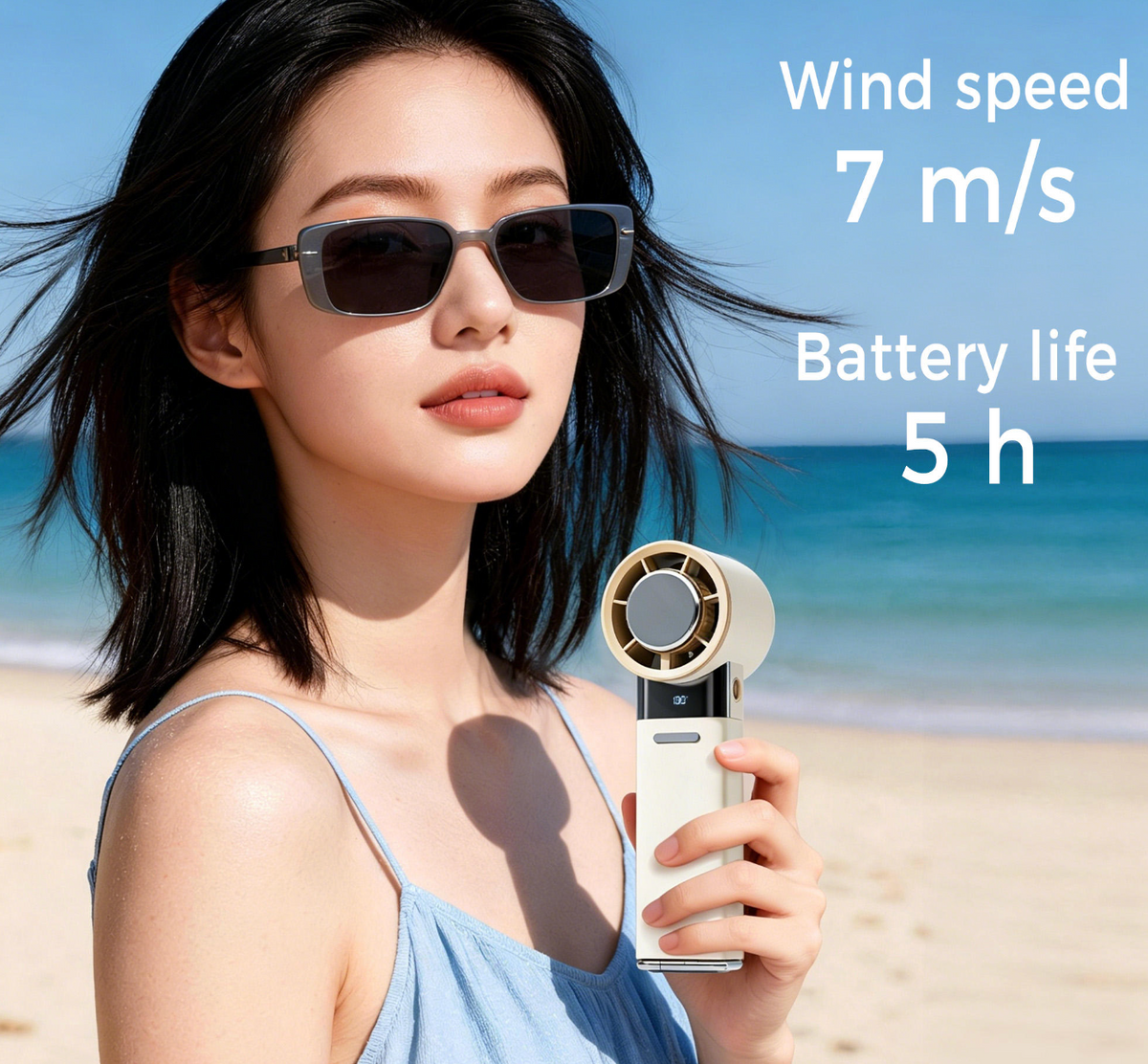 Portable Ice Cooling Turbo Fan