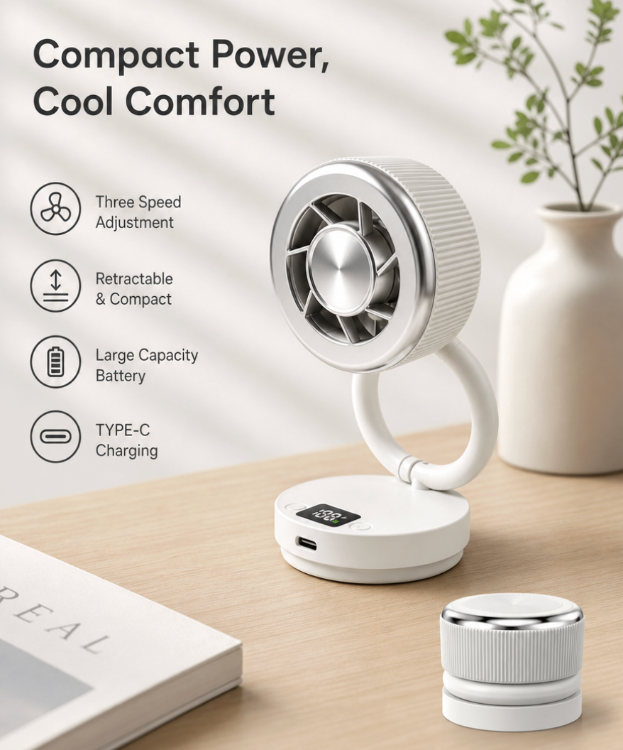 Long Runtime Mini Fan