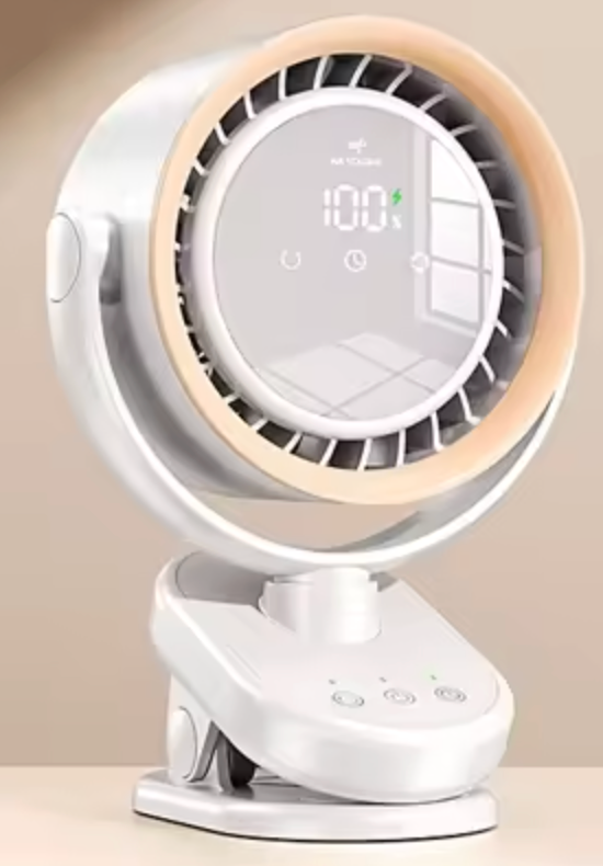 Ultra-thin Digital Display Portable Fan