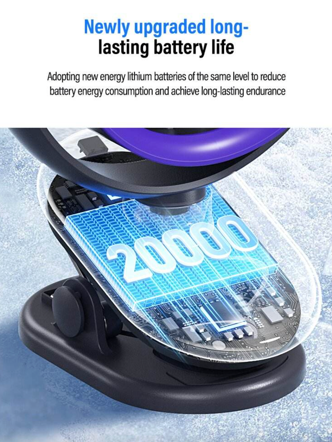 Ultra-thin Digital Display Portable Fan